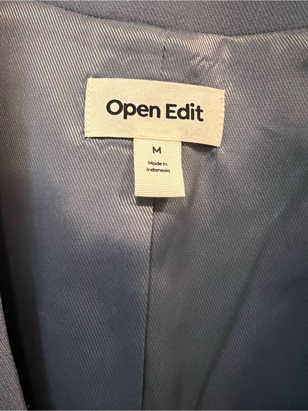 Open Edit Women's Blue Tailored Vest - Picture 3 of 3